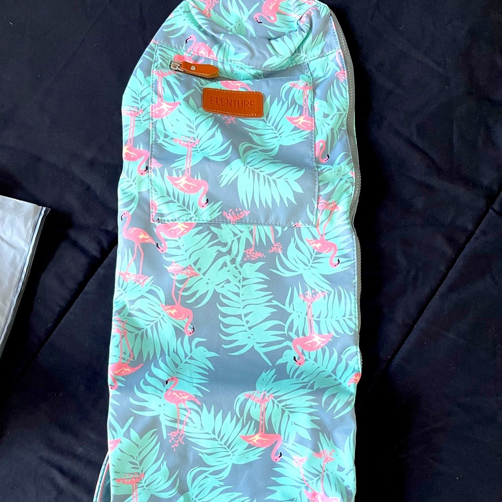 Turquoise yoga travel bag
